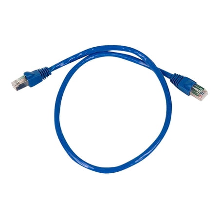 UPC: 0844660086017 | Monoprice – Patch cable – RJ-45 (M) to RJ-45 (M) – 2 ft – STP – CAT 6a – snagless  stranded – blue