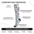 thumbnail image 2 of Pofeuu Strawberry And Flowers Print Compression Socks for Women & Men Circulation - Best Support for Nurses,Running,Athletic,Sports, 2 of 7
