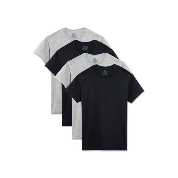 Fruit of the Loom - Fruit of the Loom Men's Short Sleeve Black and Gray ...