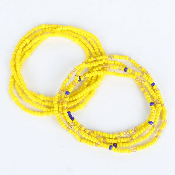 LABSERRON 2Pcs Waist Beads Chain for Women in Glass Material 11.8x0.2in