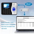 thumbnail image 4 of Reloj de control de asistencia HapAttend H3 con huella digital, biométrico RFID, 5 tarjetas, 4 of 9