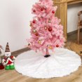 thumbnail image 1 of Falda redonda de felpa para árbol de Navidad tapete de suelo Wdftyju liso para decoración del hogar adornos artesanales para fiesta de año nuevo regalo para el hogar, 1 of 9
