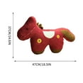 thumbnail image 3 of Almohada Almohada de peluche con forma de caballo rojo, cojín suave irregular para sofá, sala de estar, decoración de coche, mascota temática del año 2026 (1 unidad) JASKFLY, 3 of 9