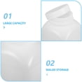 thumbnail image 4 of 2 Pcs Bouteilles de Réactifs à Grand Ouverture, Contenants de Laboratoire en Plastique Blancs, Bouteilles de Rangement pour Produits Chimiques Étanches, Bouteilles d'Échantillons Réutilisables 1000 ml, 4 of 4
