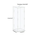 thumbnail image 2 of Uxcell Display Case Box Acrylic Box Transparent Dustproof Protection Showcase 11x11x31cm for Collectibles, 2 of 5