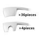 thumbnail image 3 of 40Pcs for Model Y 20-23 Hub Cap Rim Patch 20 Inch Wheel, White, 3 of 5