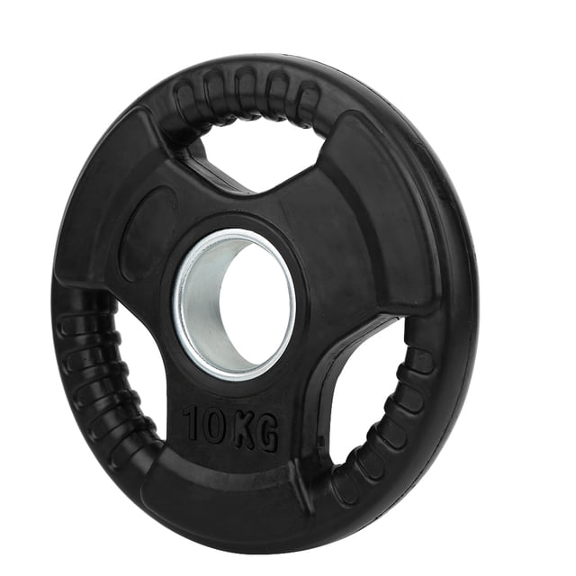 Hand Barbell Piece,Three Holes Hand Barbell Barbell Piece Barbell Slice Optimized for Excellence
