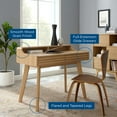 thumbnail image 7 of Modway Render Writing Desk in Oak, 7 of 7