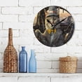 thumbnail image 3 of Dreamtimes Wall Clock Driver Cat 10 Inch Silent Non Ticking Quality Quartz Battery Operated Digital Round Easy to Read for Home Office Kitchen Decorative, 3 of 7