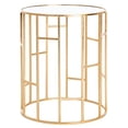 thumbnail image 3 of Safavieh Doreen Table d'Appoint en Fer et Miroir en Or, 3 of 5
