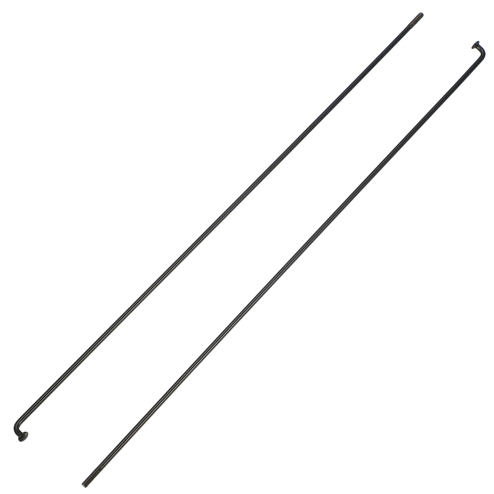 Unique Bargains 40Pcs 14G J Bend 2mm Bike Bicycle Spokes with Nipples Steel Black 8.9"