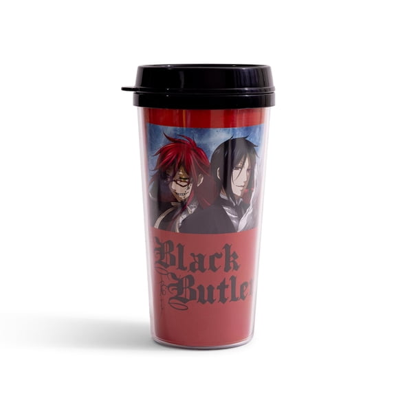 Black Butler Grell and Sebastian 16oz Travel Cup
