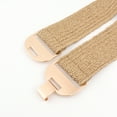 thumbnail image 6 of Straw Woven Elastic Belt for Women Fashion Wide Belts Stretchy Boho Belt Ladies Beach Dress Belt with Gold Buckle, 6 of 7