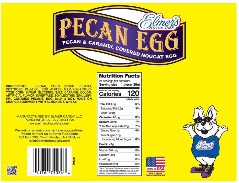 Elmer's Chocolate Easter Pecan Eggs, 24 ct.