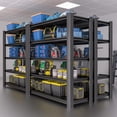 thumbnail image 7 of 5-Tier Heavy Duty Garage Shelving Unit, 3000 LBS Capacity Metal Storage Rack 76" H x 60" W x 24" D, Adjustable Steel Shelves for Garage, Warehouse, Basement, Pantry, Workshop.1 Pack, 7 of 7