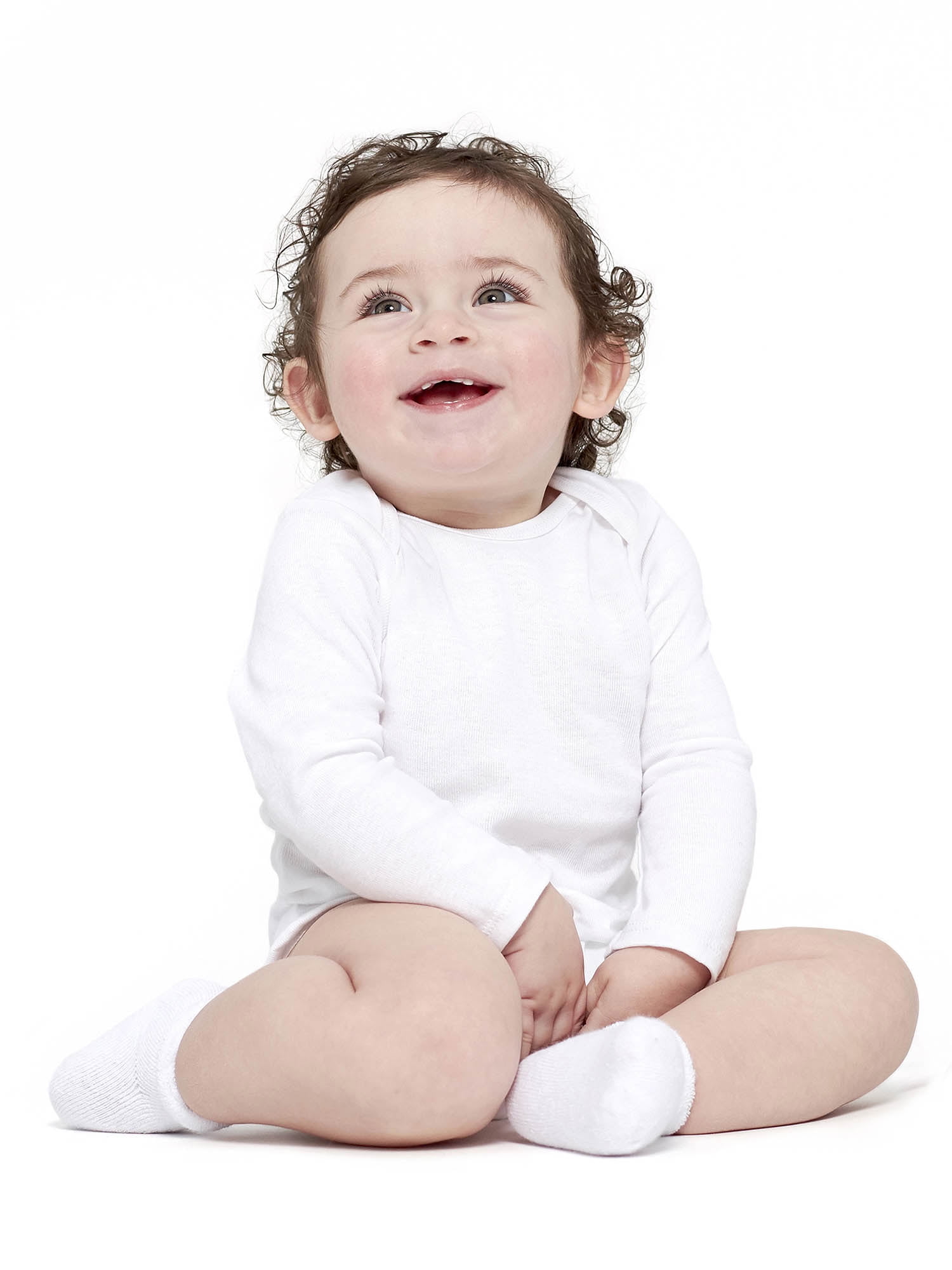 Gerber Baby Neutral White Terry Bootie Wiggle Proof Socks, 4-Pack, Sizes Newborn - 0/6 Months