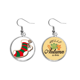 thumbnail image 1 of Calcetin de Navidad Cartoon Festival Pendiente del lóbulo de la joyería del pendiente de la hoja del otoño Unbranded M, 1 of 3