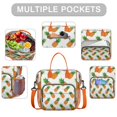 thumbnail image 2 of Pineapple Large Lunch Bag Women Insulated Lunch Box for Work Leakproof Soft Cooler for Picnic Travel Road Trips, Loncheras Para Mujer Adult, 2 of 6