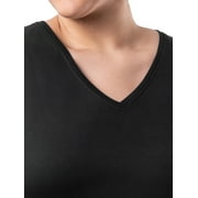 Athletic Works Womens Plus Active Core Short Sleeve V-Neck Tee 2-Pack