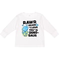 thumbnail image 3 of Inktastic Rawr Means I Love You in Dinosaur Valentine Boys or Girls Long Sleeve Toddler T-Shirt, 3 of 5