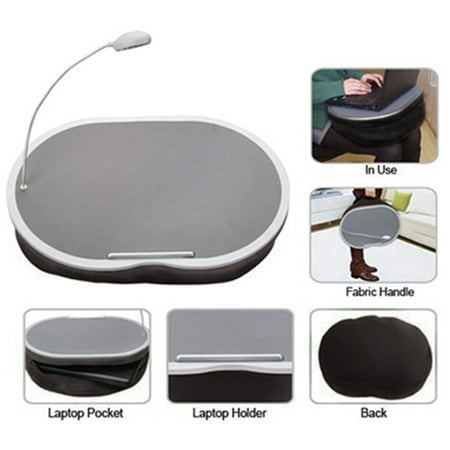 Portable Lap Desk With Led Lamp 18 X 15 Handy Zippered