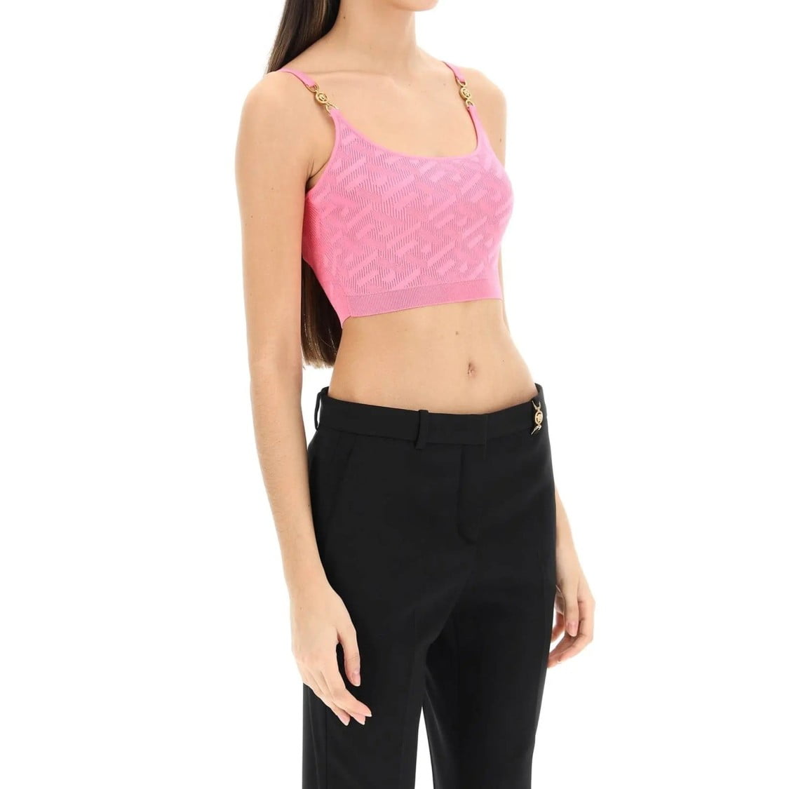 versace cropped top