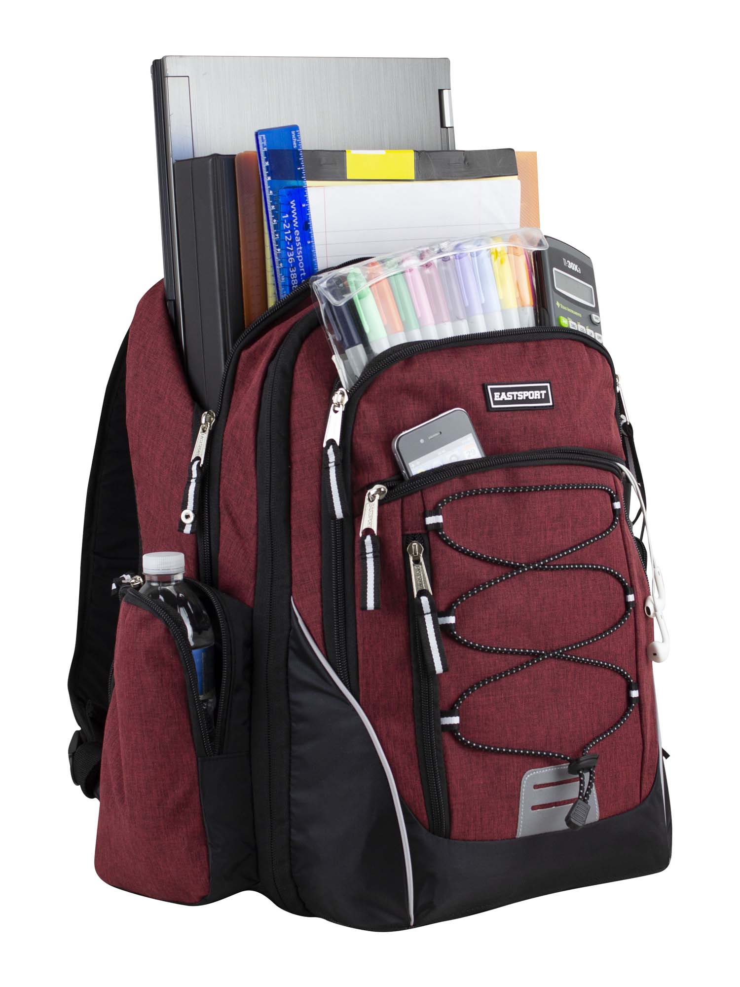 Eastsport Optimus Backpack, Maroon - image 4 of 7
