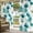 Green, variant on Teal Green Floral Outdoor Curtains for Patio Waterproof, Grommet Outdoor Privacy Panels, Vintage Cornflower Leaves Rustic Plants Weatherproof Outside Curtains for Porch/Cabana 54"Wx84"L, 1 Panel
