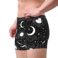 thumbnail image 4 of Bingfone Crescent And Stars Men'S Underwear - Casual Stretch Boxer Briefs-Large, 4 of 9