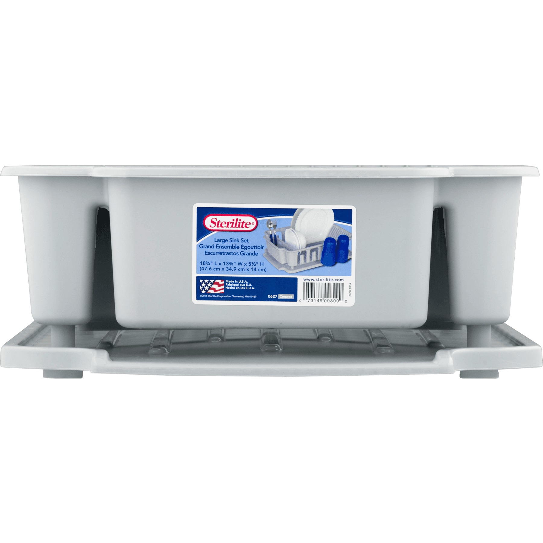 Sterilite 2 Piece Large Sink Set Cement Available In Case Of 4 Or Sterilite 2 Piece Large Sink Set Cement Available In Case Of 4 Or Single Unit Com