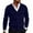 Navy #4, variant on Zimjoy Mens Cardigan Sweater Casual V Neck Button Up Knit Sweater Slim Fit Long Sleeve Gray Cardigan Open Front Lightweight Fall Clothes with Pocket, Gray 3XL