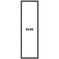 9x36 Rustic Brown Real Wood Picture Frame Width 0.75 inches | Interior Frame Depth 0.5 inches |