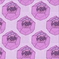 thumbnail image 1 of Ahgly Tapis d'Intérieur Lavable en Machine Carré Transitionnel Fleur Rose, 7 Pieds Carré, 1 of 7