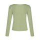 thumbnail image 5 of Camisa lisa de manga larga con cuello en V para mujer - Blusa ajustada para fiestas informales - Tallas S-XXL, 5 of 8