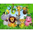 thumbnail image 2 of Jungle Safari Animals Cake Topper Edible Frosting Image 1/4 Sheet ABPID03488, 2 of 3