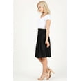 thumbnail image 6 of Simlu Womens Regular and Plus Size Skirt with Pockets Below The Knee Length Ruched Flowy Skirt Midi Skirt For Women, 6 of 6