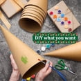 thumbnail image 6 of 5 Pcs Paper Mache Cones Open Bottom 13.8in, 11.8in, 9.8in, 7.87in, 5.9in, Extra Thick Cardboard Cones for Crafts Paper Cones for Christmas Valentine Gnomes Christmas Tree DIY Projects and Decorations, 6 of 7