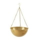 thumbnail image 2 of Maceta colgante para flores, soporte para plantas, cesta colgante para flores, contenedor de hierro dorado grande, 2 of 9