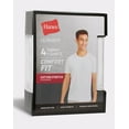 thumbnail image 5 of Hanes Ultimate Undershirt 4-Pack T-Shirt Mens Comfort Fit Stretch Crewneck White, 5 of 6