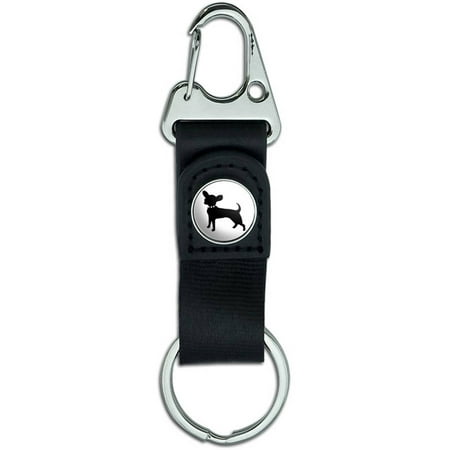 Chihuahua Belt Clip On Carabiner Leather Keychain Fabric Key (Best Chip For 6.0 Vortec)