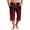 Red, variant on Mens Swim Trunks Men's Gradient Print Casual Drawstring Cropped Capri Pants Summer Swim Trunks Beach Shorts with Elastic Waist Resort Style for Vacation Spring Travel Black L