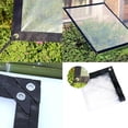 thumbnail image 3 of Lona transparente impermeable, lona de plástico de PVC, con ojales de plástico reforzados, toldo de sombra para exteriores, tela plegable para muebles de jardín, natación Rojo Verde Cocina, Decoración y Otros, 3 of 5