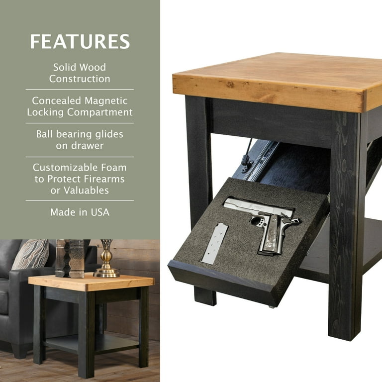 Concealment end table discount