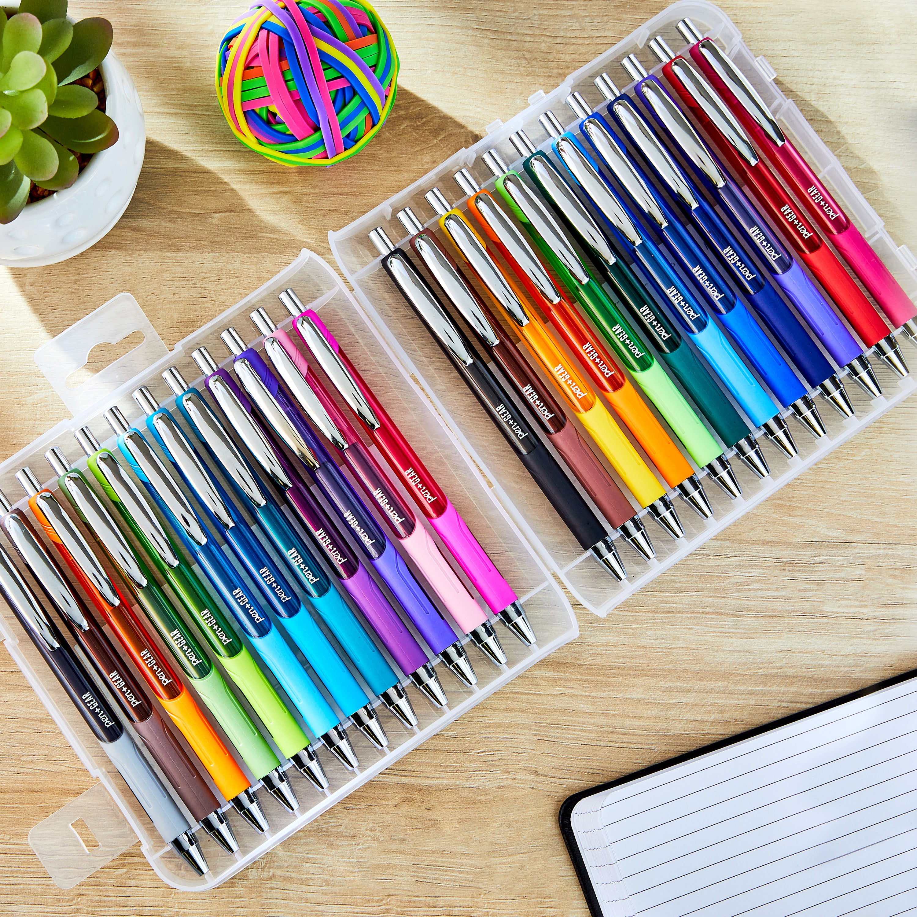 Pen+gear Retractable Gel Pens, Assorted Colors, 24 Count