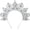 Silver, variant on Sun Goddess Halo Crown - Boho Spiked Sunburst Goddess Headpiece Bohemian Headwear for Women Renaissance Costume