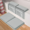 thumbnail image 1 of FTCBJJA Juego de Colchoneta para Reposabrazos y Rodilla para Baño de Bebé, 4 Bolsillos Organizadores de Juguetes Incorporados, Tapete de Rodilla de Baño Antideslizante Indoloro de 1,5" de Grosor para Bañar a Bebé O Mascota (Gris Claro), 1 of 7