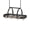 Greige and Black-31.5''L x 15.7''W x 13''H, variant on Hanging Pot Rack Charcoal Black and Black 31.5''L x 15.7''W x 13''H Ceiling Mounted Cookware Organizer