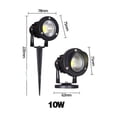 thumbnail image 4 of Lámpara LED para jardín al aire libre, 5 W, 10 W, con punta de lámpara, resistente al agua, CA 85-265 V, CC 12 V, foco para camino, luz blanca cálida y verde, 4 of 5