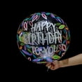 thumbnail image 1 of Globo Transparente Impreso De 18 Pulgadas Para Cumpleaños/Boda De Papel De Aluminio/Decoración De Fiesta, 1 of 4