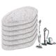 thumbnail image 1 of Pack Of 6 Replacement Cloths For Polti Vaporetto Vaporforce Brush Sv440 Sv450 Sv400 Sv420 Smart 100 Washable Replacement Mops, 1 of 5